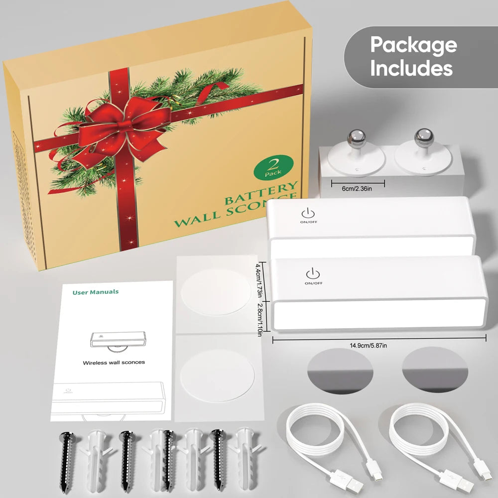 360° Rotating LED Wall Lamp – Adjustable Dimmable Accent Light