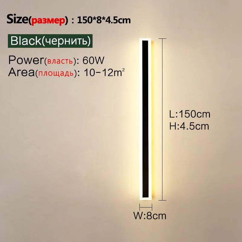 Modern LED Waterproof Outdoor Wall Lamp
