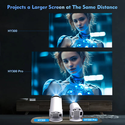 Projector HY300 Pro 4K Android 11 Dual Wifi6  Home Cinema Outdoor Projetor