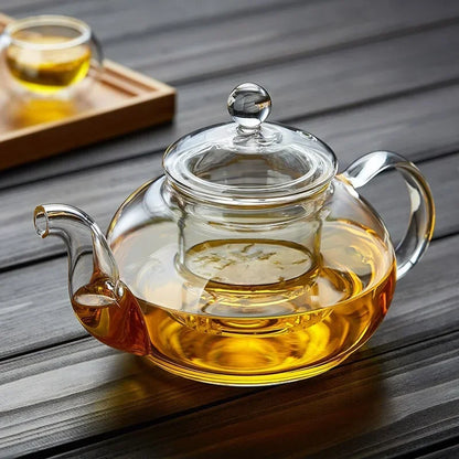 Heat-Resistant Glass Teapot - Flower Tea Pot