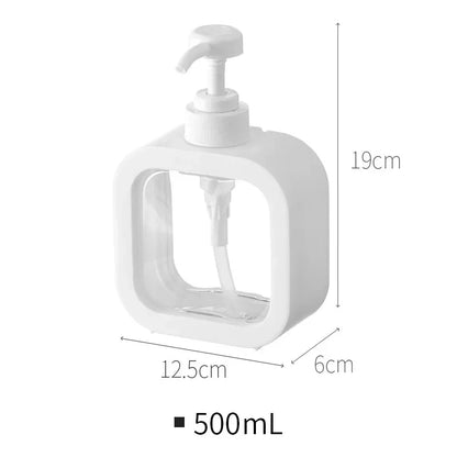 300/500ml Bathroom Soap Dispensers Refillable Lotion Shampoo Shower Gel Holder Portable Travel Dispenser Empty Bath Pump Bottle