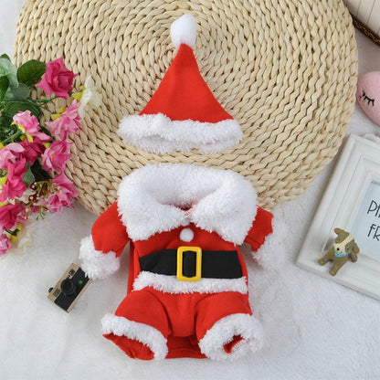 Christmas Dog Costume For Small Dogs Cat Funny Santa Claus Cosplay Clothes