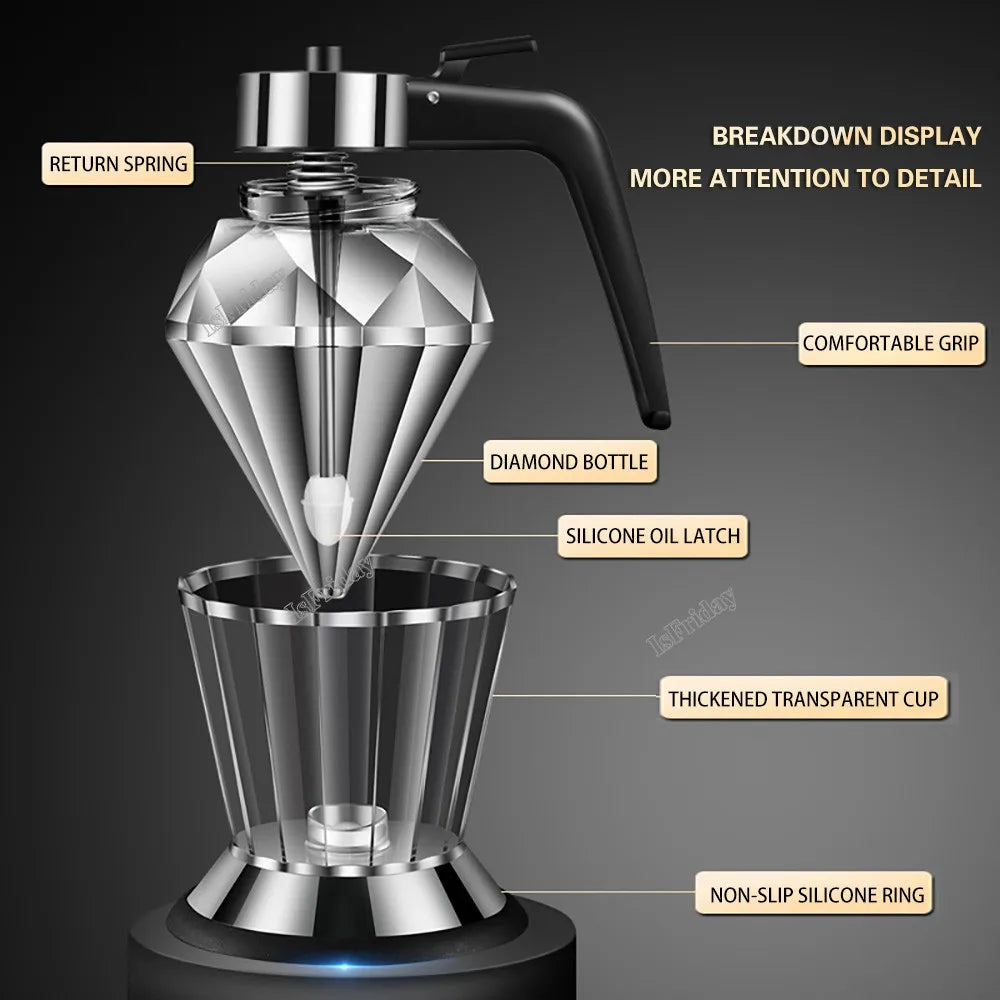 200ml Honey Dispenser with Stand Diamond