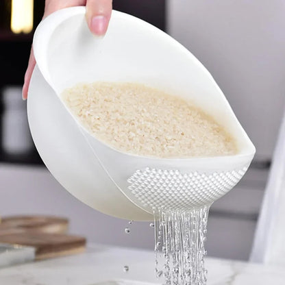 1PC-Silicone Colander Rice Bowl Drain Basket