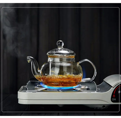 Heat-Resistant Glass Teapot - Flower Tea Pot