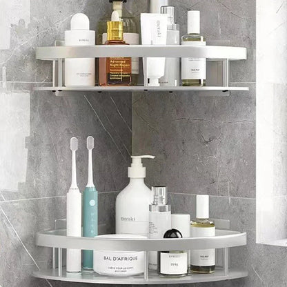 Bathroom Nail-free Shelf Shower Corner Shelf Aluminum Shampoo Shelf Shower Supply Storage Bathroom Accessories